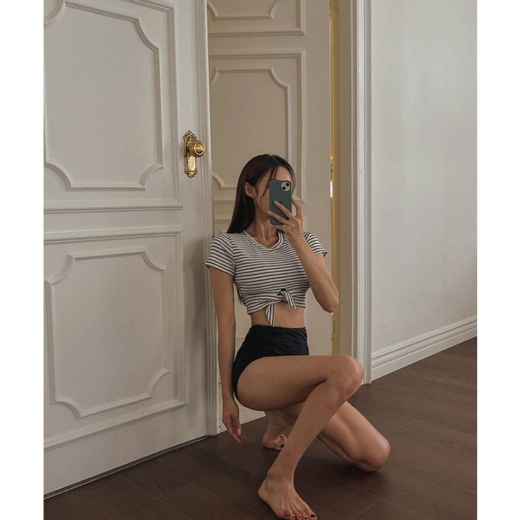 クロップドボーダービキニ LAVIA デザインビキニ | BUYSENSE | 詳細画像8 