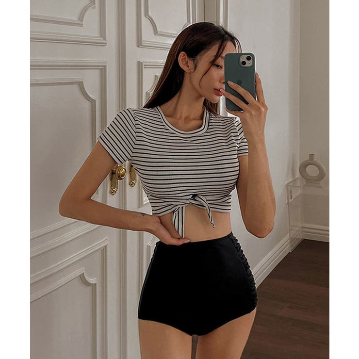 クロップドボーダービキニ LAVIA デザインビキニ | BUYSENSE | 詳細画像3 