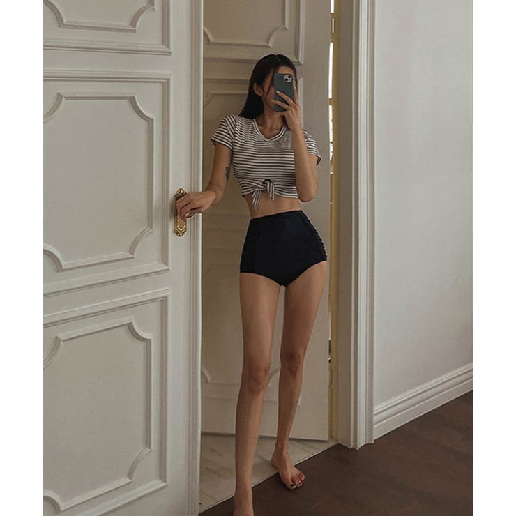 クロップドボーダービキニ LAVIA デザインビキニ | BUYSENSE | 詳細画像5 