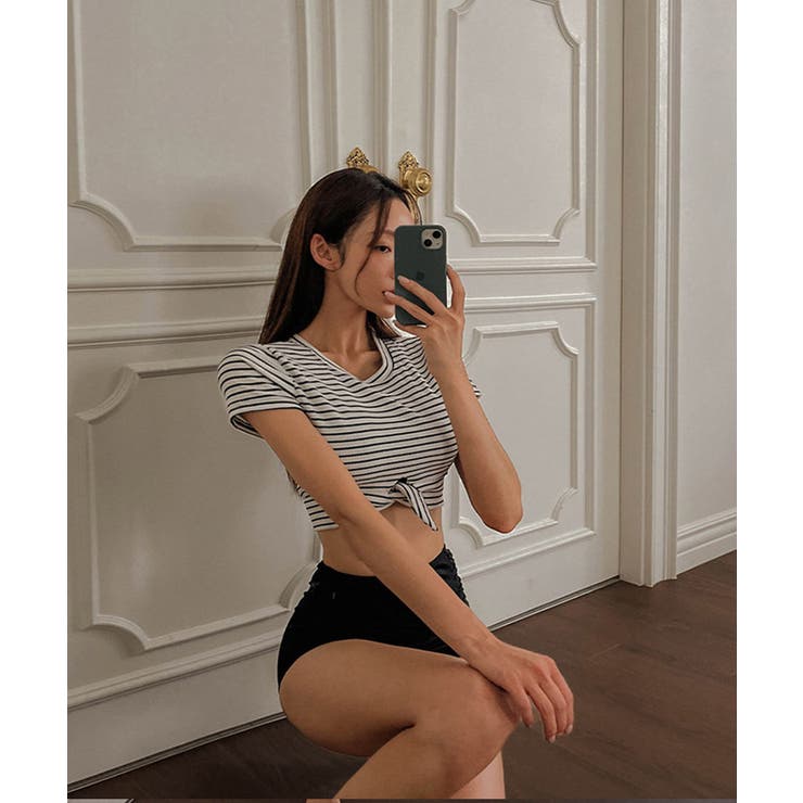 クロップドボーダービキニ LAVIA デザインビキニ | BUYSENSE | 詳細画像7 