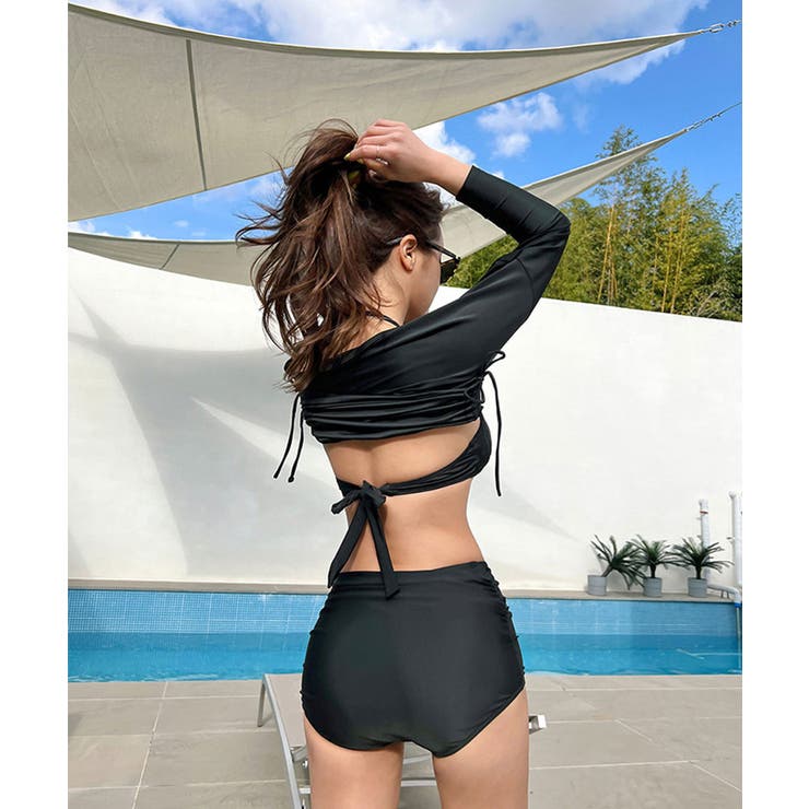 サイドリボンラッシュガードビキニ LAVIA デザインビキニ | BUYSENSE | 詳細画像16 