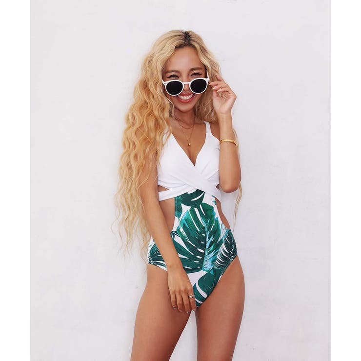 ホワイト | 水着レディース タンキニ セット | BUYSENSE