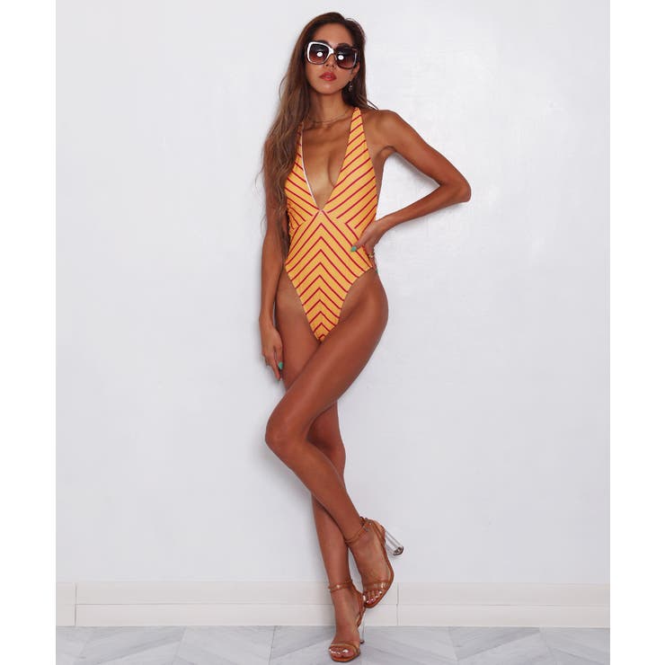 ワンピース水着 カラフルボーダーOPビキニ LAVIA | BUYSENSE | 詳細画像2 