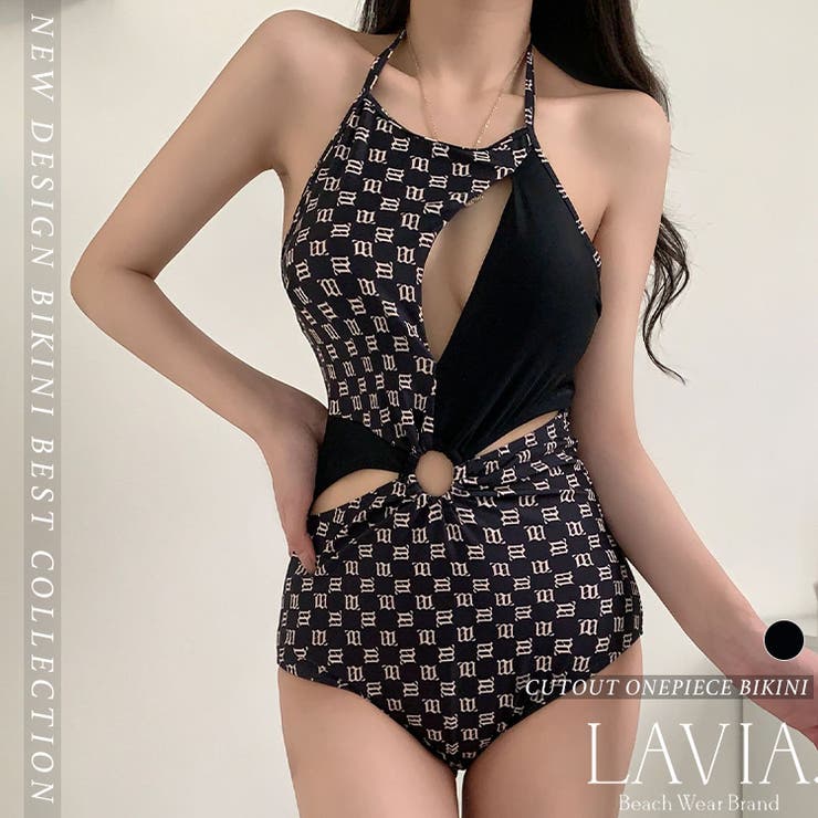 ワンピース水着 カットアウトワンピースビキニ LAVIA[品番