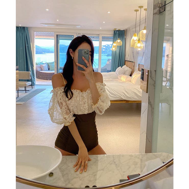 ワンピース水着 レースハイウエストワンピースビキニ LAVIA | BUYSENSE | 詳細画像3 