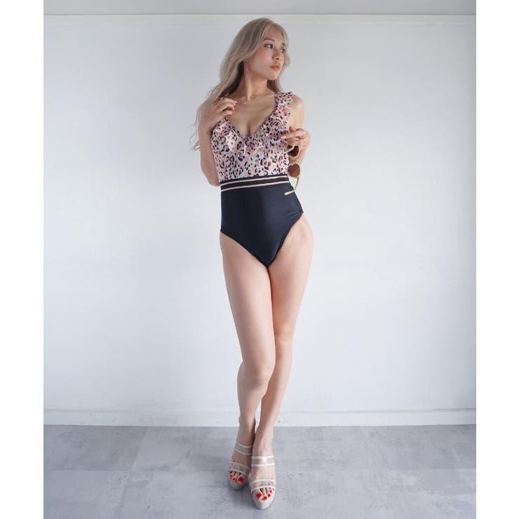 水着レディース レオパードパターンワンピースビキニ LAVIA | BUYSENSE | 詳細画像10 