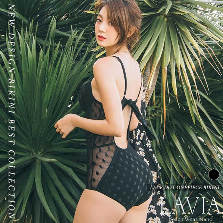 レースドットワンピースビキニ LAVIA ワンピースビキニ | BUYSENSE | 詳細画像1 