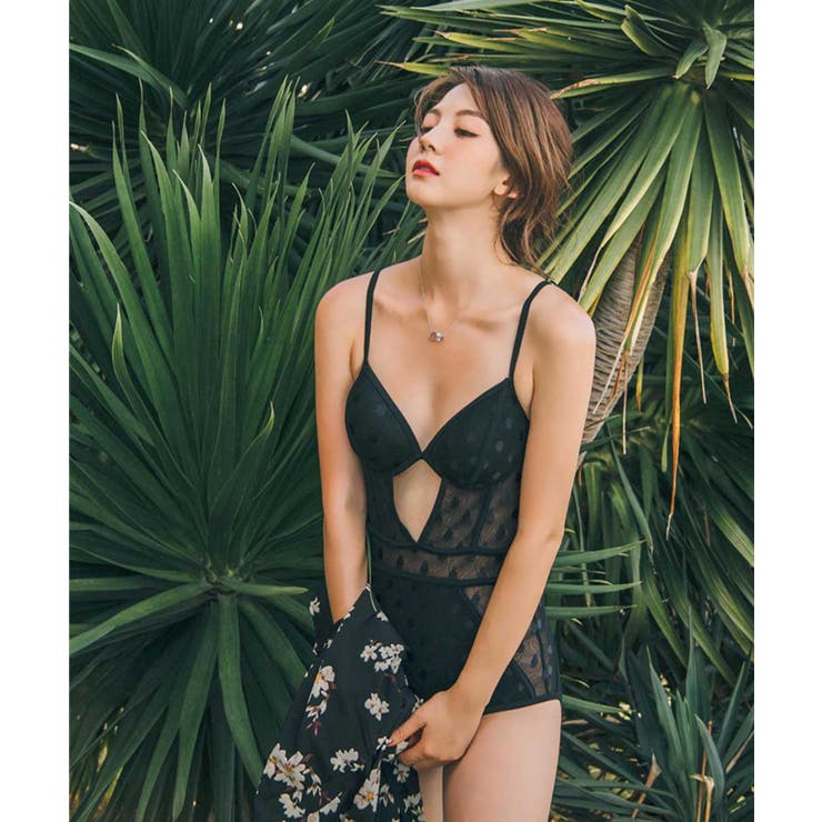 レースドットワンピースビキニ LAVIA ワンピースビキニ | BUYSENSE | 詳細画像3 