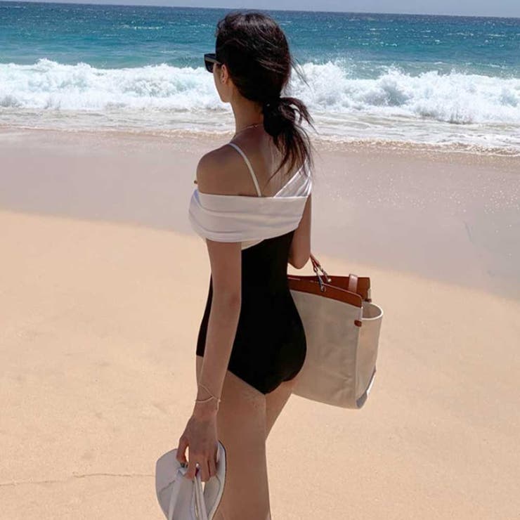 オフショルバイカラーワンピース LAVIA デザインビキニ | BUYSENSE | 詳細画像11 