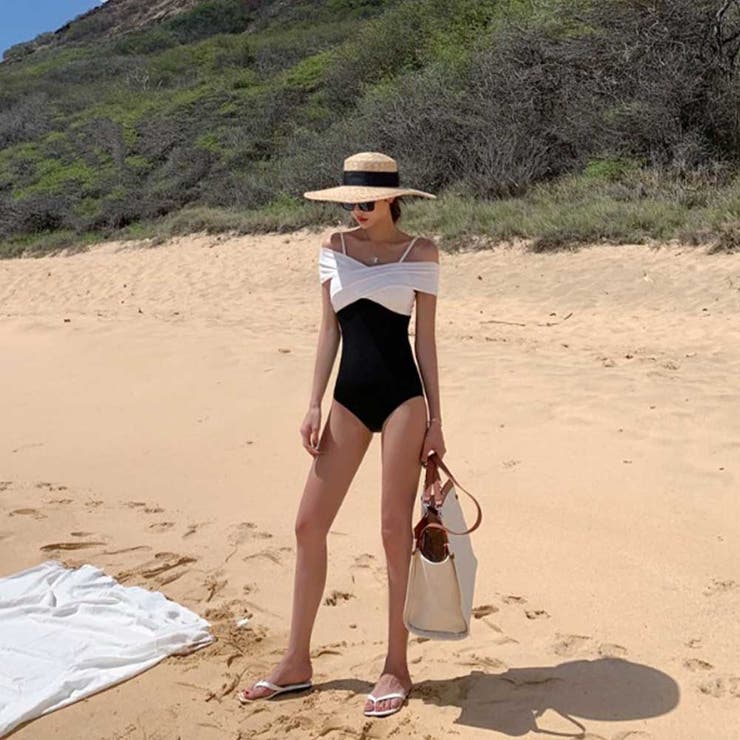 オフショルバイカラーワンピース LAVIA デザインビキニ | BUYSENSE | 詳細画像5 