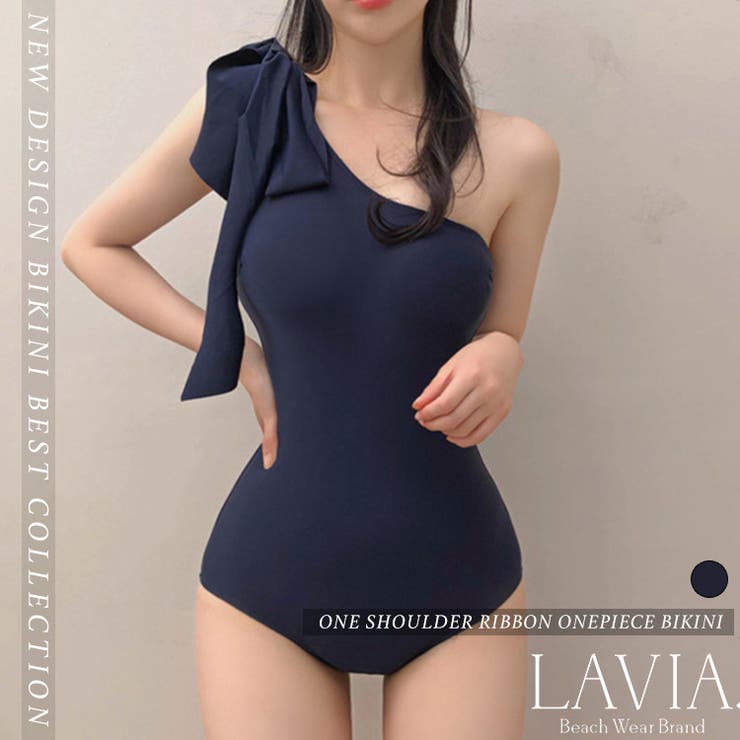 ワンショルダーリボンワンピース LAVIA ワンピースビキニ | BUYSENSE | 詳細画像1 