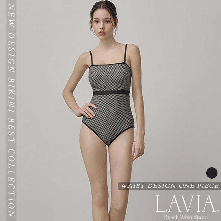 ウエストデザインワンピース LAVIA ワンピースビキニ[品番