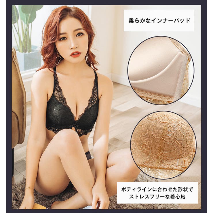 シアーLace ブラショーツセット ノンワイヤー | BUYSENSE | 詳細画像10 
