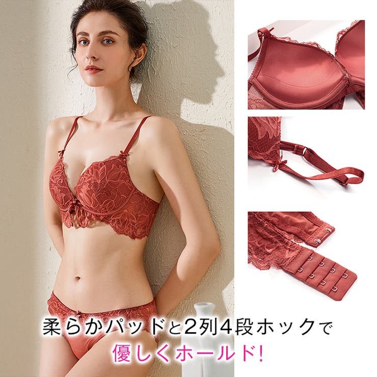 Lovelyリボン ブラショーツセット ノンワイヤー | BUYSENSE | 詳細画像3 