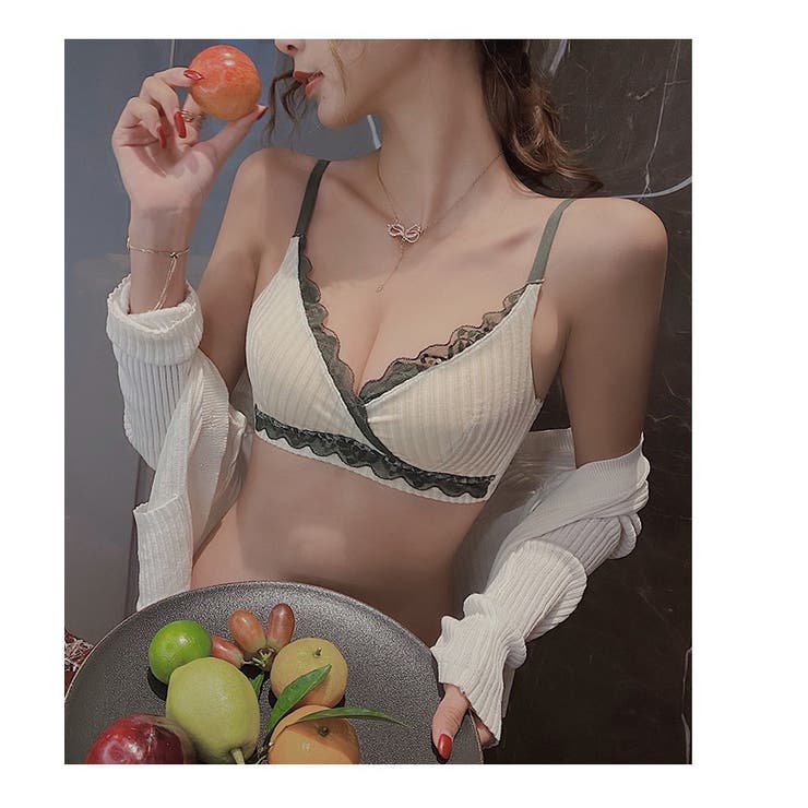 ベロアRicciブラショーツセット ノンワイヤー ランジェリー | BUYSENSE | 詳細画像11 