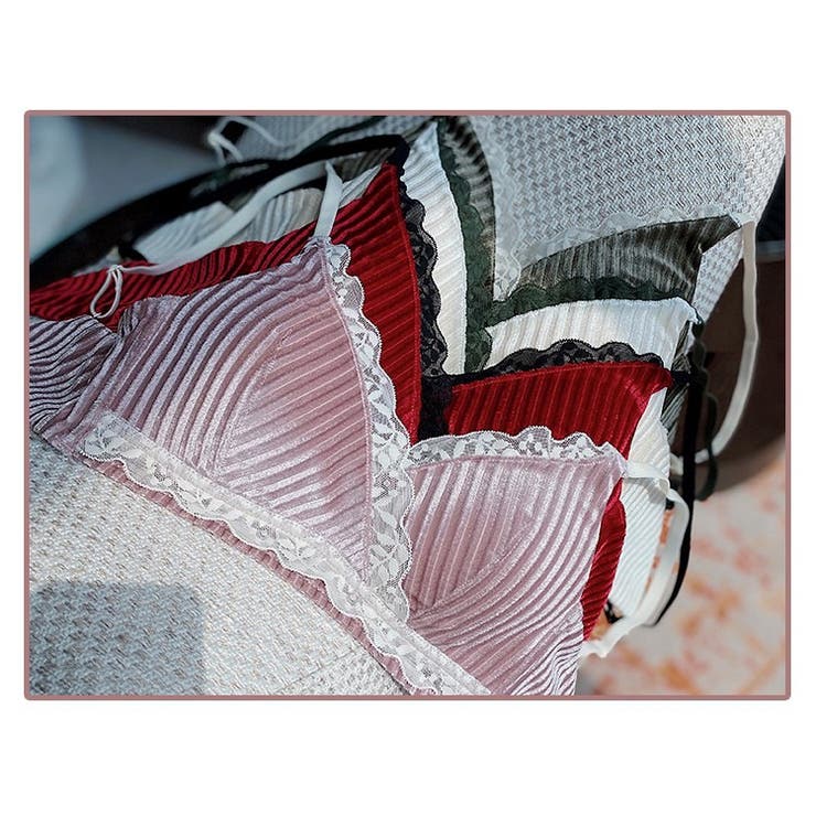 ベロアRicciブラショーツセット ノンワイヤー ランジェリー | BUYSENSE | 詳細画像13 