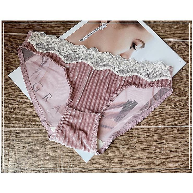 ベロアRicciブラショーツセット ノンワイヤー ランジェリー | BUYSENSE | 詳細画像14 