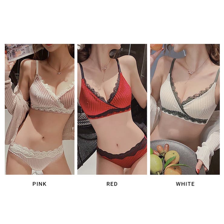 ベロアRicciブラショーツセット ノンワイヤー ランジェリー | BUYSENSE | 詳細画像20 