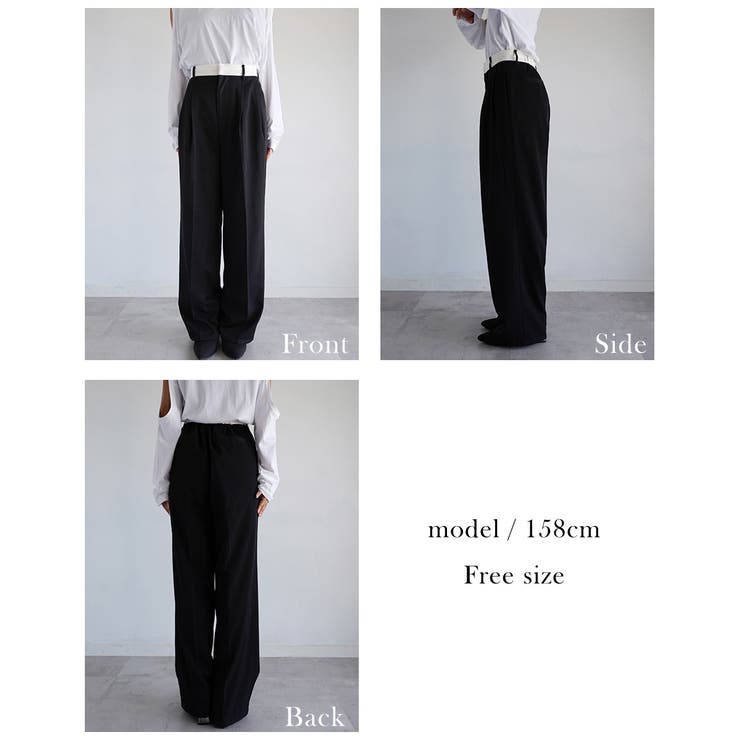 ウエストデザインタックパンツ Rashik ボトム | BUYSENSE | 詳細画像4 