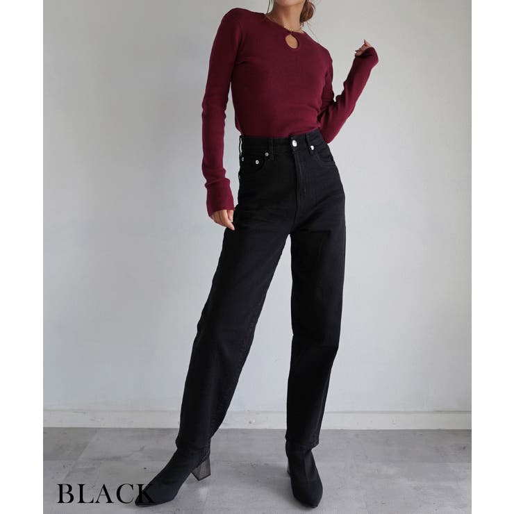 カーブデニムパンツ Rashik ボトム | BUYSENSE | 詳細画像10 