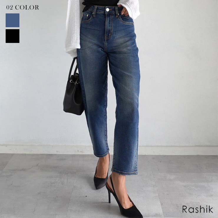 カーブデニムパンツ Rashik ボトム | BUYSENSE | 詳細画像1 