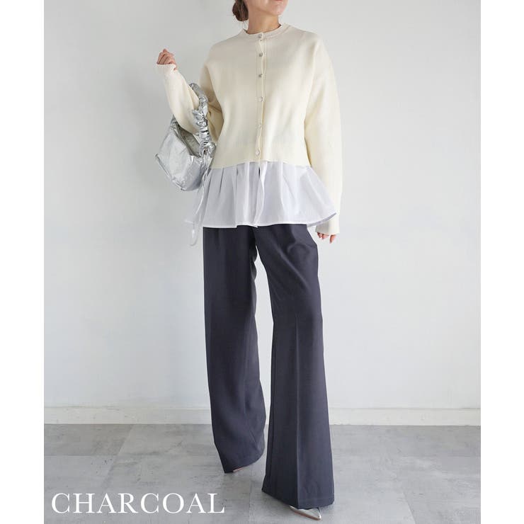 ウエストデザインストレートパンツ Rashik ボトム | BUYSENSE | 詳細画像5 