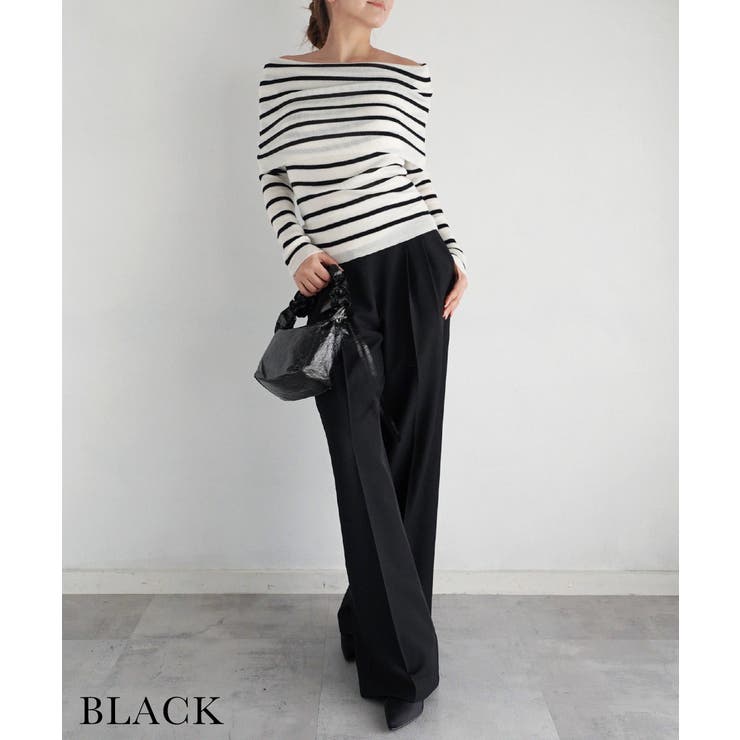 ウエストデザインストレートパンツ Rashik ボトム | BUYSENSE | 詳細画像6 