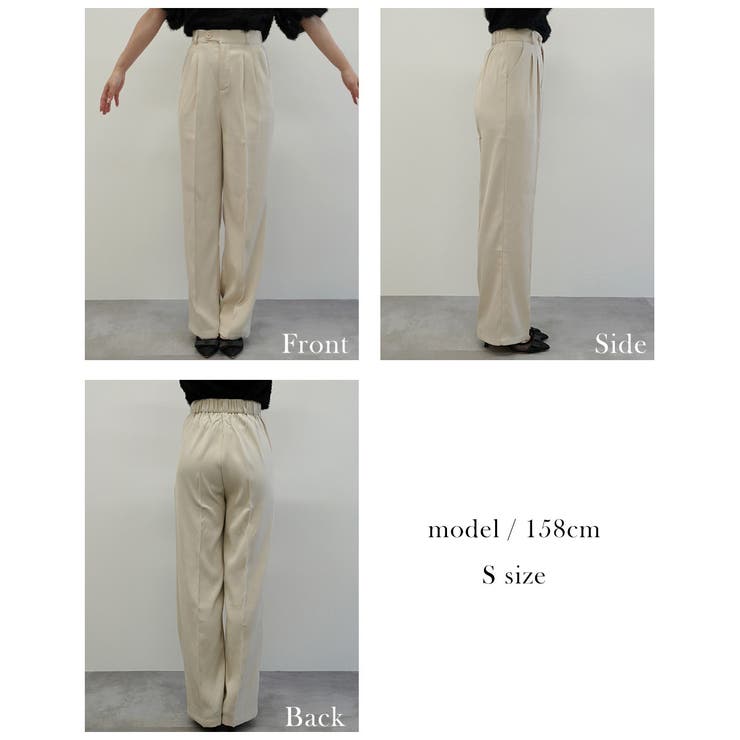 ウエストボタンストレートパンツ Rashik ボトム | BUYSENSE | 詳細画像4 