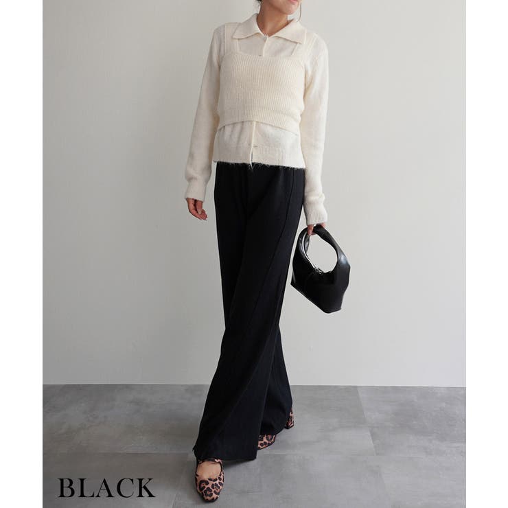 ニットストレートパンツRashik ボトム 大人カジュアル | BUYSENSE | 詳細画像7 