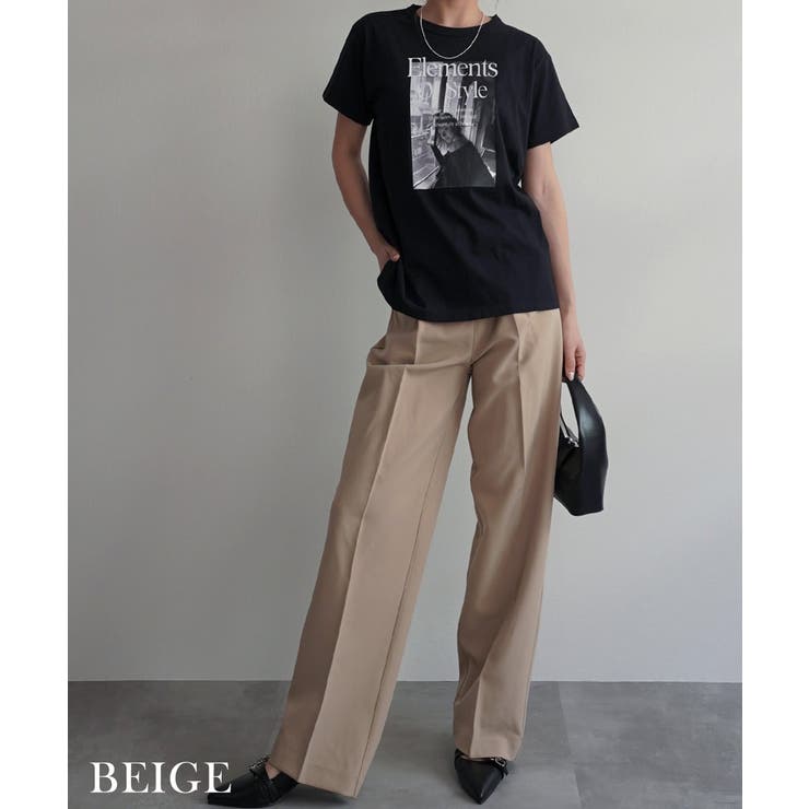 ストレートピンタックスラックスRashik ボトム 大人カジュアル | BUYSENSE | 詳細画像5 