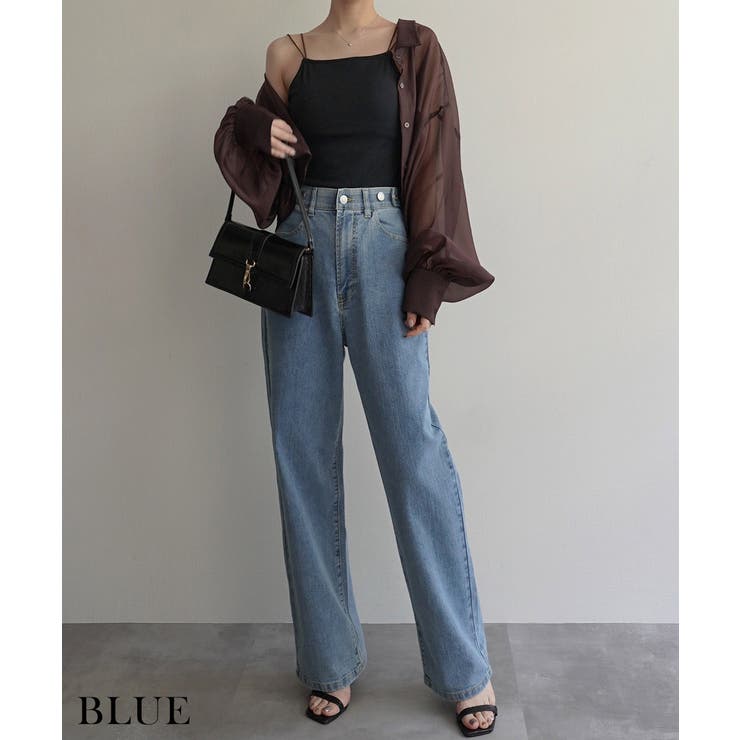 ワイドストレートリサイクルデニムRashik デニム 大人カジュアル | BUYSENSE | 詳細画像10 