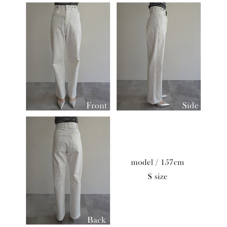 ワイドストレートリサイクルデニムRashik デニム 大人カジュアル | BUYSENSE | 詳細画像4 