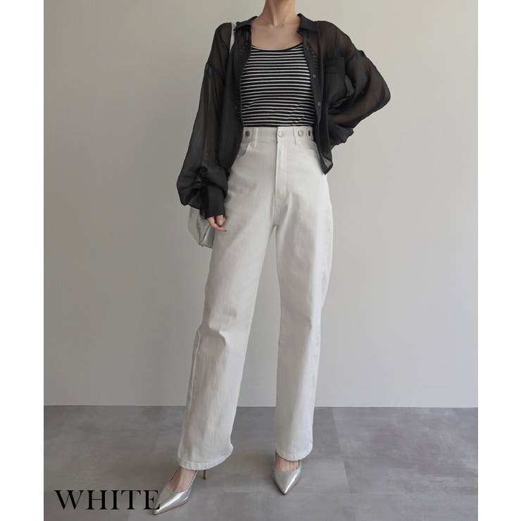 ワイドストレートリサイクルデニムRashik デニム 大人カジュアル | BUYSENSE | 詳細画像5 