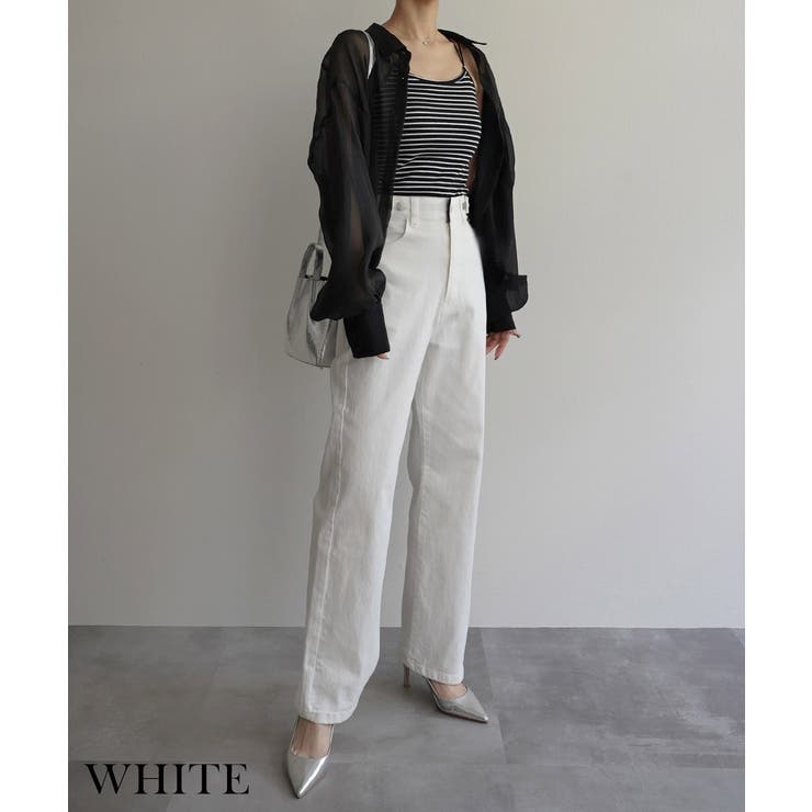 ワイドストレートリサイクルデニムRashik デニム 大人カジュアル | BUYSENSE | 詳細画像6 