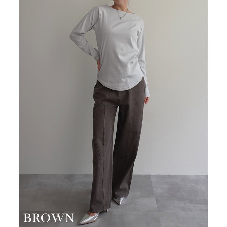 切替デザインストレートパンツRashik ボトム 大人カジュアル | BUYSENSE | 詳細画像9 