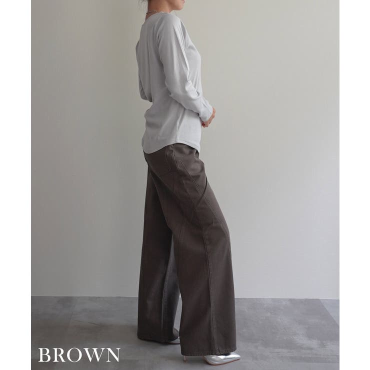 切替デザインストレートパンツRashik ボトム 大人カジュアル | BUYSENSE | 詳細画像10 