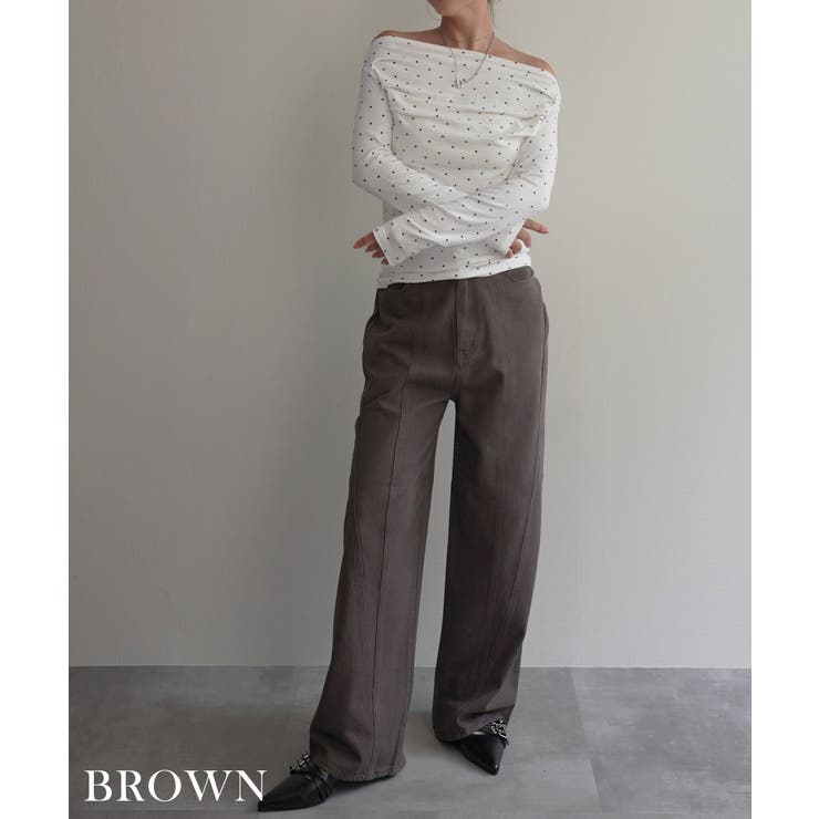 切替デザインストレートパンツRashik ボトム 大人カジュアル | BUYSENSE | 詳細画像11 