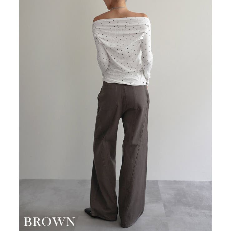 切替デザインストレートパンツRashik ボトム 大人カジュアル | BUYSENSE | 詳細画像12 