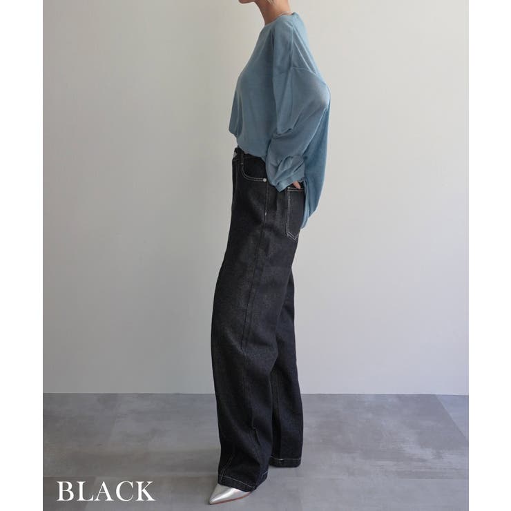 ウエストアシンメトリーストレートデニム Rashik ボトム | BUYSENSE | 詳細画像11 