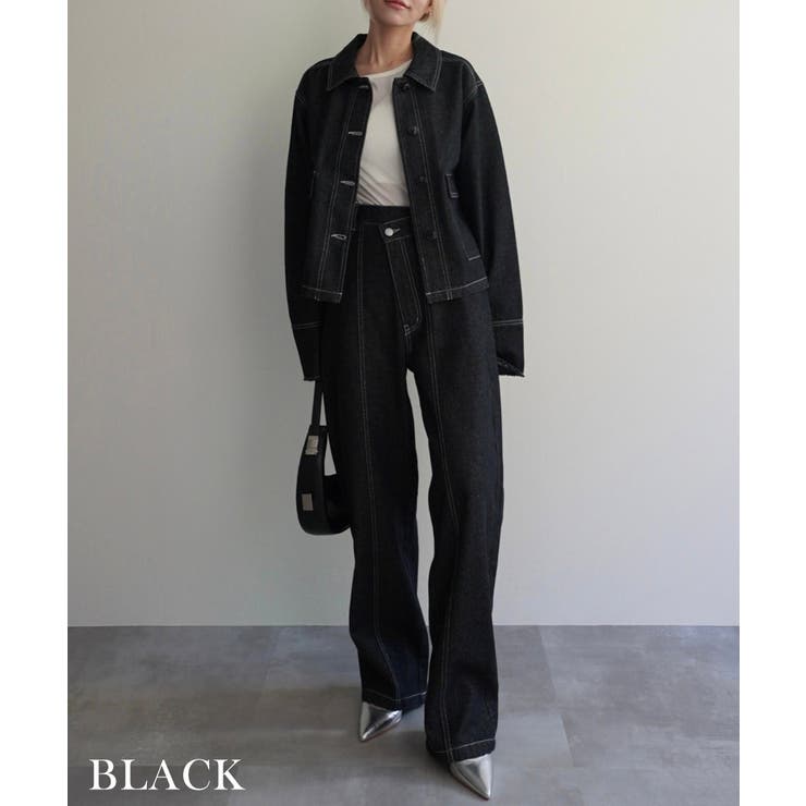 ウエストアシンメトリーストレートデニム Rashik ボトム | BUYSENSE | 詳細画像12 