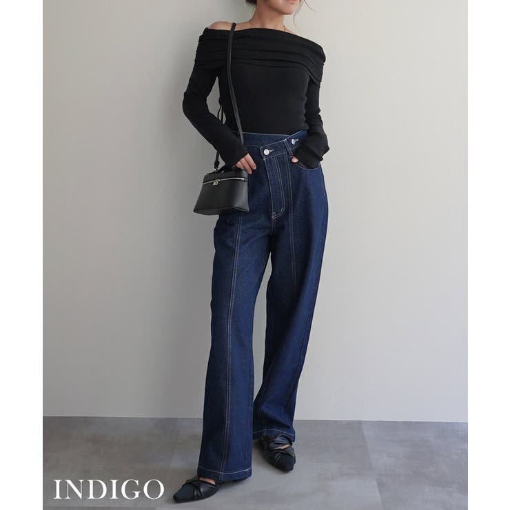 ウエストアシンメトリーストレートデニム Rashik ボトム | BUYSENSE | 詳細画像5 