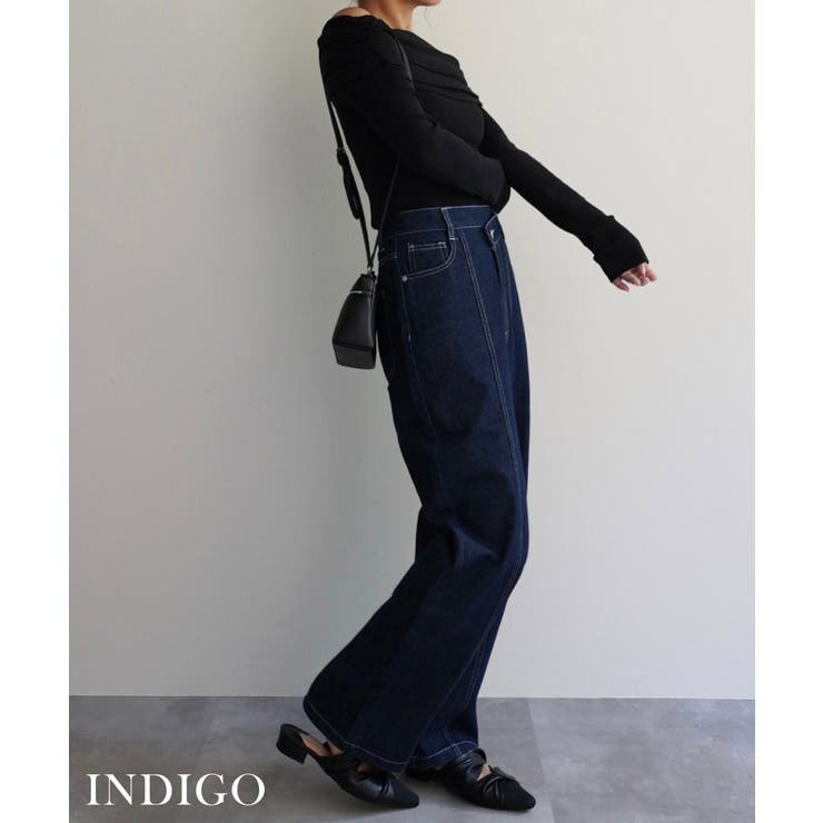 ウエストアシンメトリーストレートデニム Rashik ボトム | BUYSENSE | 詳細画像7 