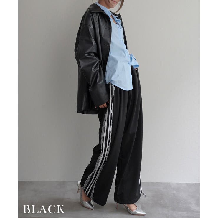 レースラインスウェットパンツ Rashik ボトム | BUYSENSE | 詳細画像10 