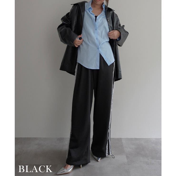 レースラインスウェットパンツ Rashik ボトム | BUYSENSE | 詳細画像13 