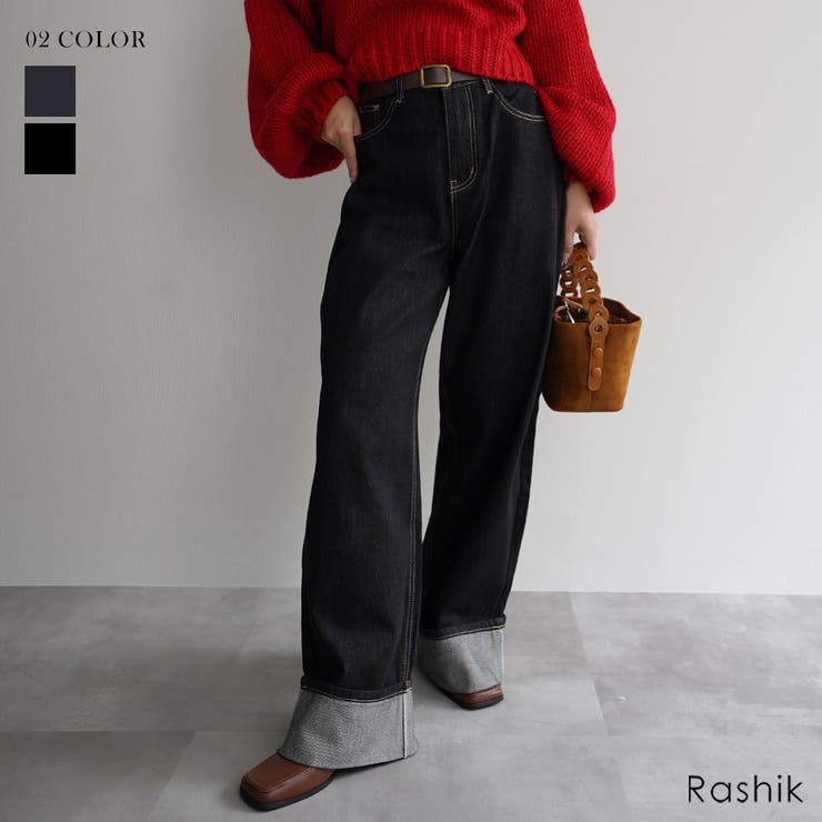 ロールアップルーズデニムRashik ボトム 大人カジュアル | BUYSENSE | 詳細画像1 