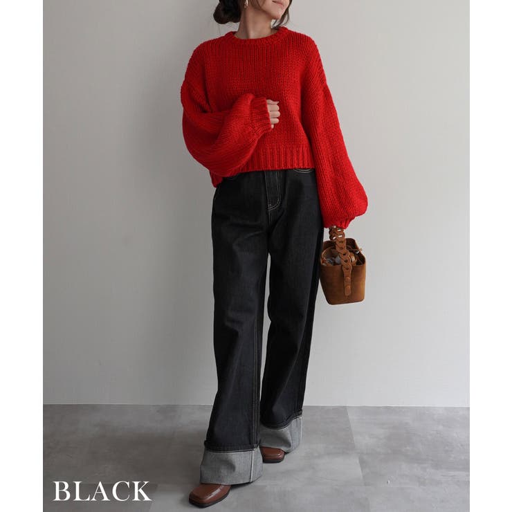 ロールアップルーズデニムRashik ボトム 大人カジュアル | BUYSENSE | 詳細画像8 