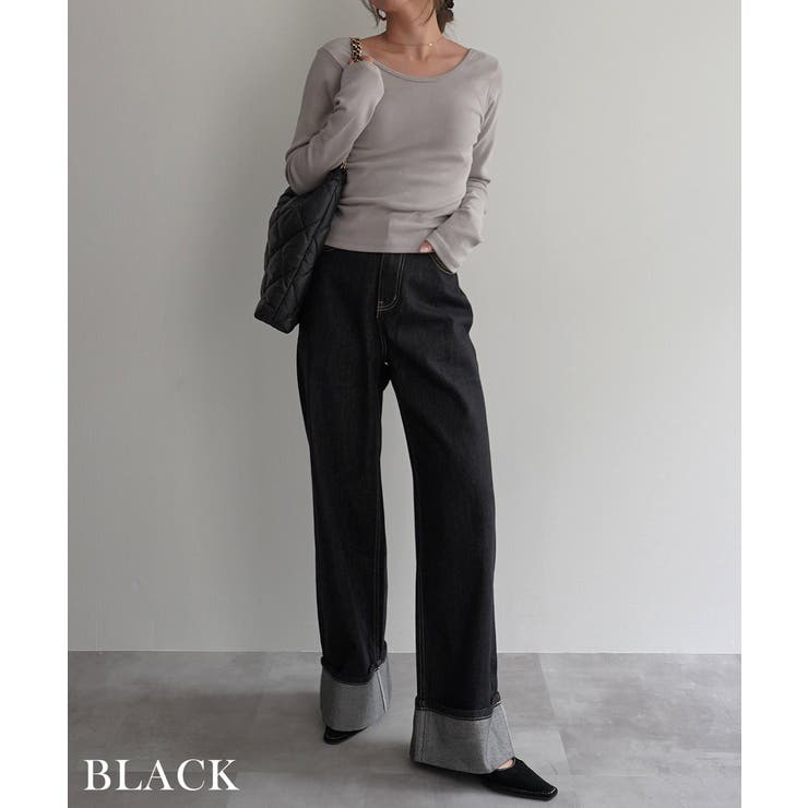 ロールアップルーズデニムRashik ボトム 大人カジュアル | BUYSENSE | 詳細画像9 