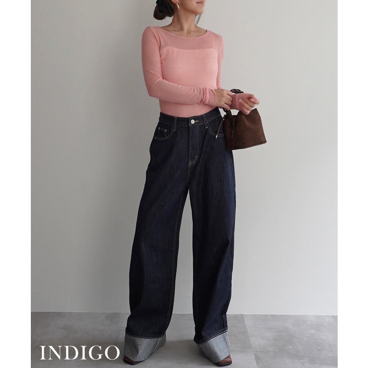 ロールアップルーズデニムRashik ボトム 大人カジュアル | BUYSENSE | 詳細画像6 