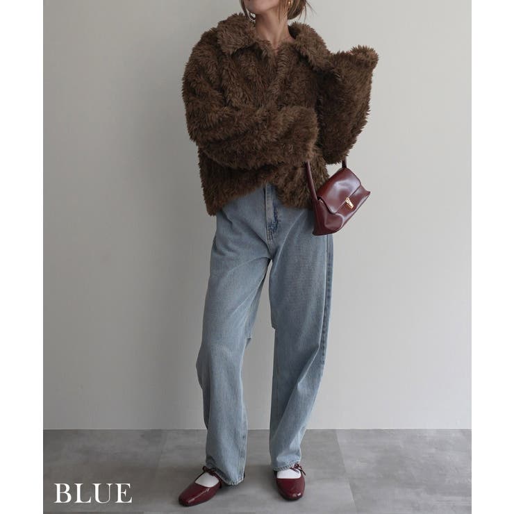 ブルー | コクーンシルエットデニムRashik ボトム 大人カジュアル | BUYSENSE