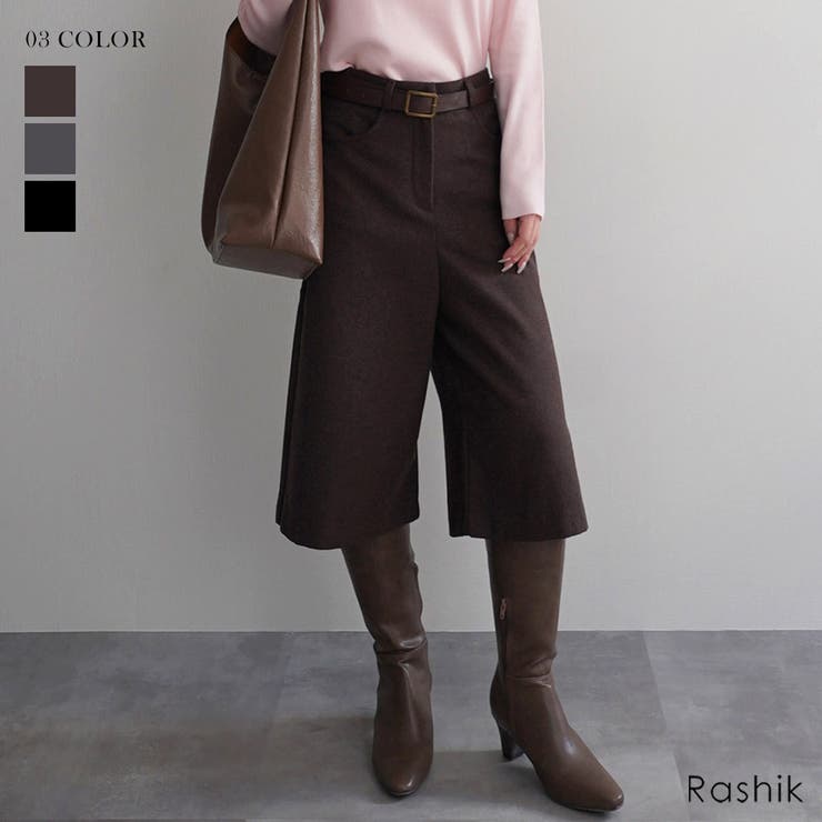 ウールライクバミューダパンツ Rashik ボトム | BUYSENSE | 詳細画像1 